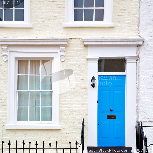 Image of notting hill in london england old suburban and antique     wall