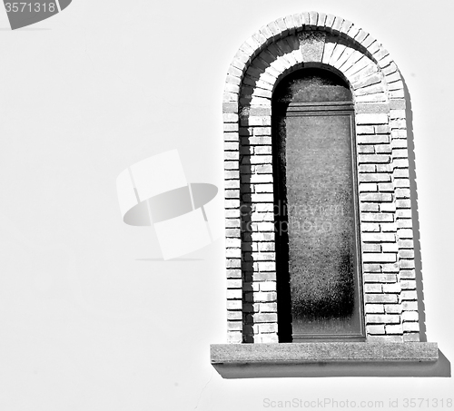 Image of in europe italy milan old architecture and venetian blind wall