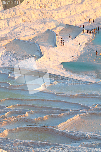 Image of abstract in   turkey asia   calcium  travertine water