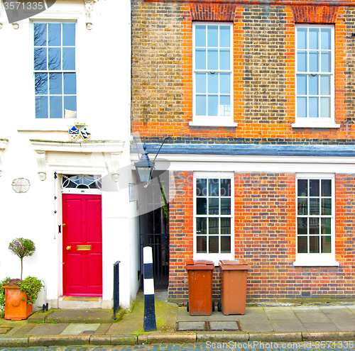 Image of notting hill  area  in london england old suburban and antique  