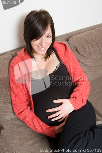 Image of young pregnant woman