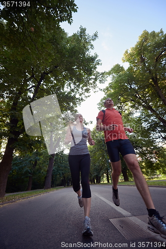 Image of couple jogging