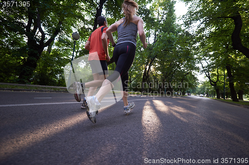 Image of couple jogging