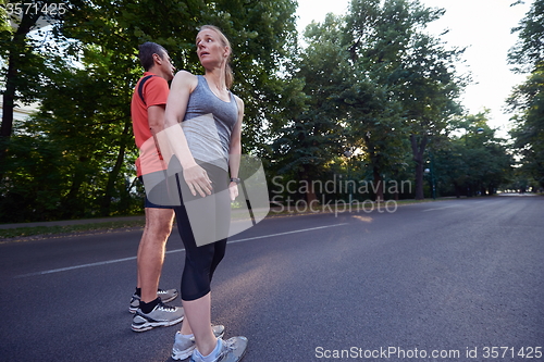 Image of couple jogging