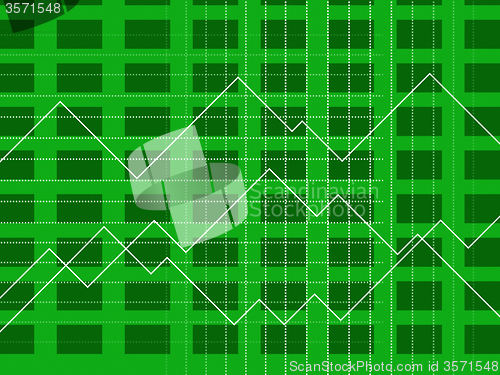 Image of Line Graph Shows Graphic Diagram And Financial