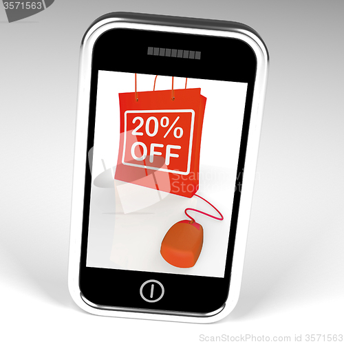 Image of Twenty Percent Off Bag Displays Online 20 Sales and Discounts