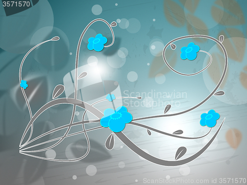 Image of Background Blue Indicates Light Burst And Glare