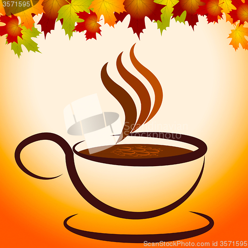 Image of Cup And Saucer Means Best Coffee And Cafe