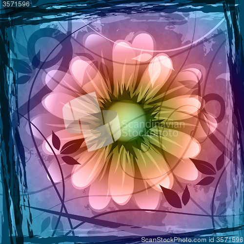 Image of Floral Copyspace Means Border Florals And Backgrounds