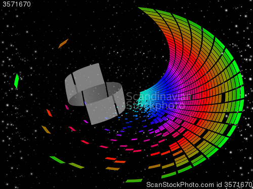 Image of Tunnel Copyspace Indicates Abstract Design And Spectrum