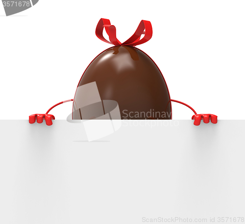 Image of Easter Egg Indicates Text Space And Confectionery