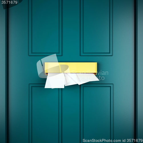 Image of Letters Mail Shows Post Sent And Envelope