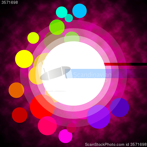 Image of Background Circles Represents Light Burst And Backgrounds