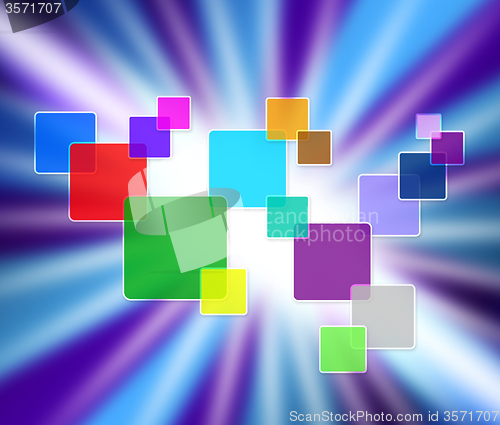 Image of Sun Rays Shows Square Radiate And Squares