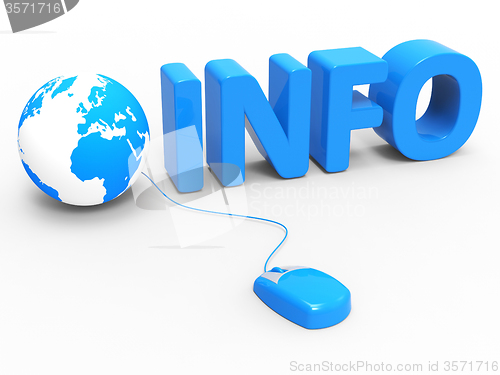 Image of Global Info Indicates World Wide Web And Website