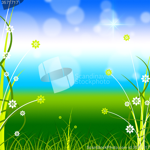 Image of Copyspace Background Means Abstract Floral And Bouquet