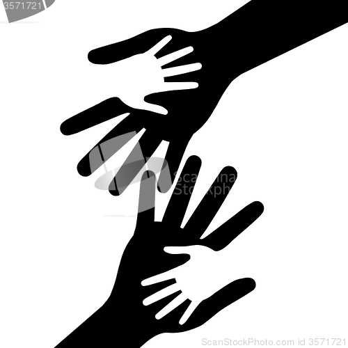 Image of Holding Hands Represents Mom Multiethnic And Parent