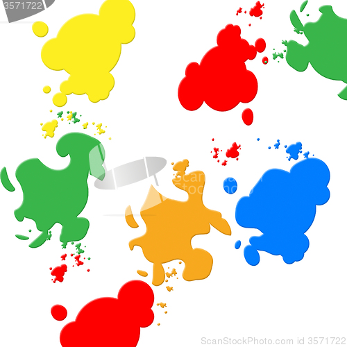 Image of Background Colors Indicates Blots Backdrop And Spatter