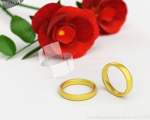 Image of Wedding Rings Means Find Love And Adoration