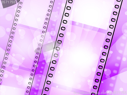 Image of Filmstrip Background Represents Text Space And Backgrounds