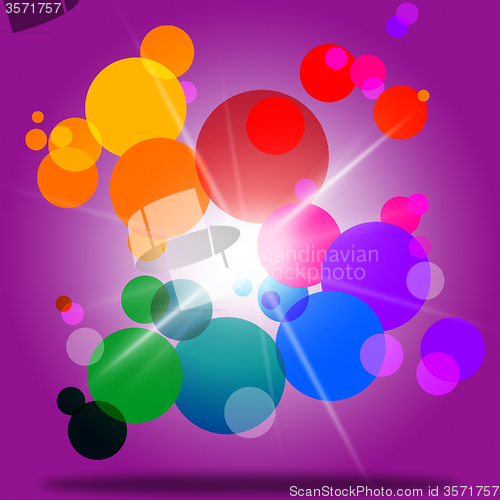 Image of Sphere Color Represents Bubble Ring And Abstract