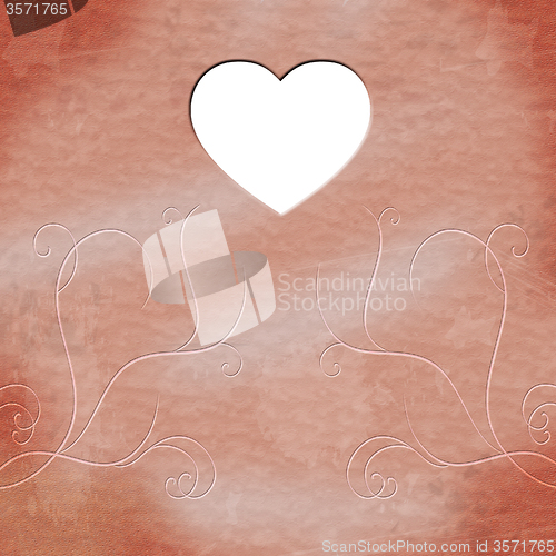 Image of Heart Copyspace Means Valentine Day And Abstract