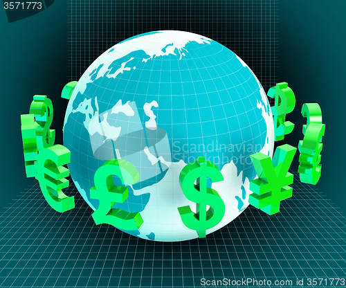 Image of Dollars Forex Indicates Foreign Exchange And European