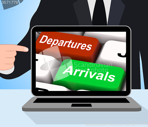 Image of Departures Arrivals Keys Displays Travel And Vacation