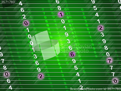 Image of Tech Numbers Means Communicate Communication And Numerals