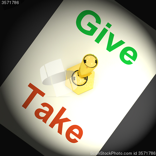 Image of Give Take Switch Means Offering And Receiving