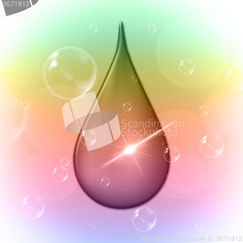 Image of Rain Drop Indicates Pastel Color And Drip