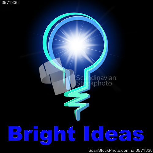 Image of Light Bulb Indicates Ideas Innovations And Thoughts