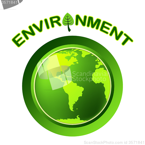 Image of Globe Environment Represents Go Green And Earth