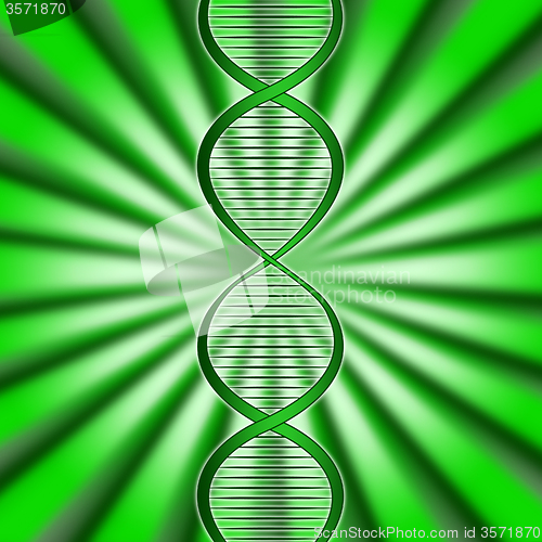 Image of Green Dna Means Biotech Biotechnology And Gene