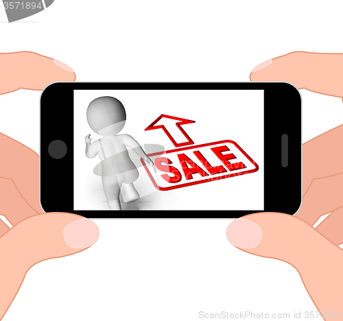 Image of Sale And Running 3D Character Displays Hurry Save Promotion