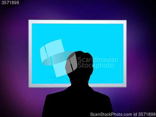 Image of Copyspace Computer Indicates Flat Screen And Computing