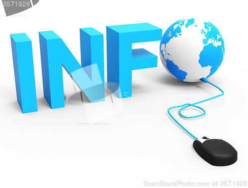 Image of Internet Info Represents World Wide Web And Globalize