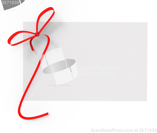 Image of Gift Card Indicates Text Space And Copy-Space