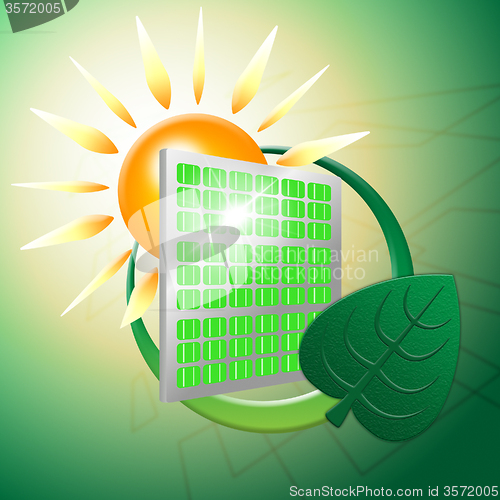 Image of Green Energy Represents Power Source And Electric