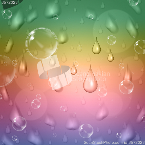 Image of Pastel Color Means Rain Drop And Abstract