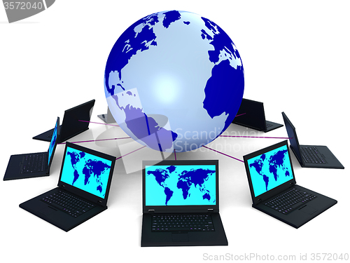 Image of Network Global Means Technology Monitor And Pc