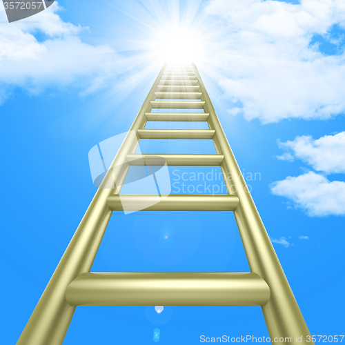 Image of Up Ladders Indicates Raise Improvement And Improve