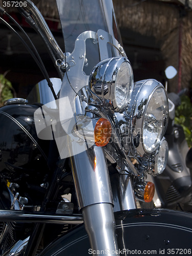 Image of Detail of bike motorcycle