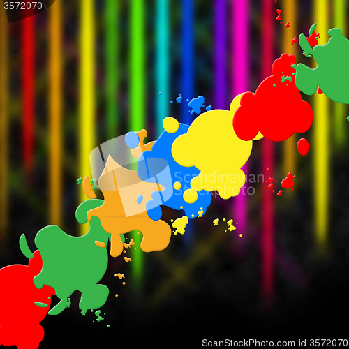 Image of Paint Splash Means Splat Splashed And Design