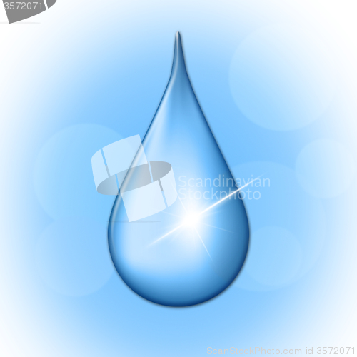 Image of Rain Drop Shows Liquid Wet And Water