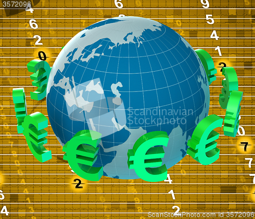 Image of Forex Euros Means Foreign Exchange And Banking