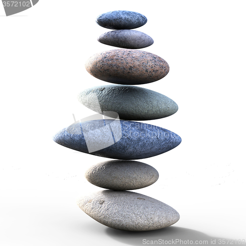 Image of Spa Stones Represents Perfect Balance And Balanced