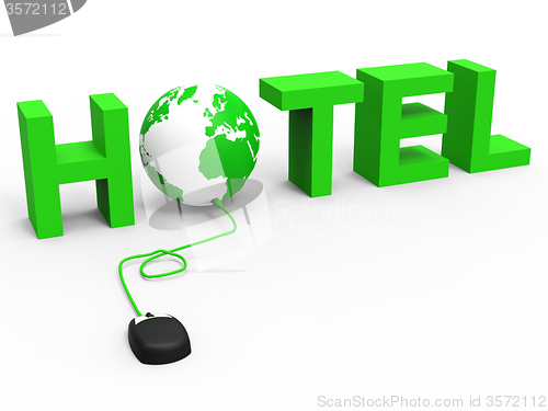 Image of Hotel Global Indicates World Wide Web And Accommodation