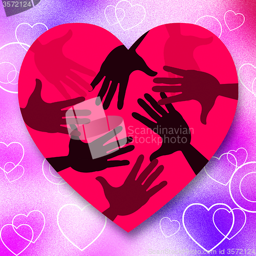 Image of Hands Pink Means Valentines Day And Arm