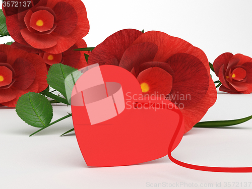 Image of Copyspace Heart Indicates Valentine Day And Blank